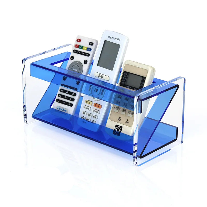 Variant image for Acrylic Desk Organizer and Storage Rack – Multi-Functional Clear Desktop Organizer for Remotes, Pens, and Small Items-3