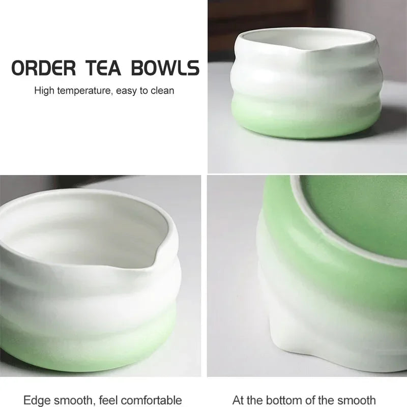 Ceramic Matcha Bowl with Spout – Traditional Japanese Matcha Tea Bowl Set for Ceremonies, Includes Whisk Holder-5