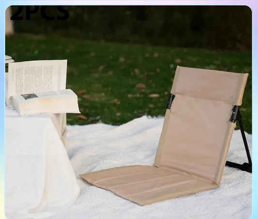 Lightweight Folding Camping Chair with Backrest – Portable Outdoor Folding Chair for Picnics and Beach, 500g-1