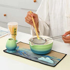 Traditional Matcha Gift Set with Bamboo Whisk, Ceramic Bowl, and Tea Scoop – Matcha Bowl and Whisk for Authentic Tea Experience-2