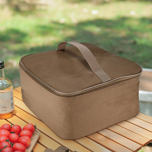 Durable Oxford Cloth Camping Gas Canister Storage Bag with Mesh Pocket and Detachable Divider – Lightweight and Versatile for Outdoor Use-2