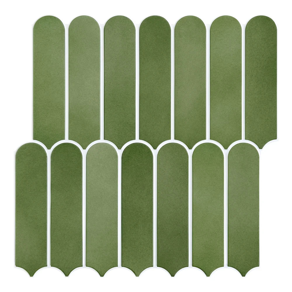Variant image for 3D Decorative Peel and Stick Shower Tiles - Matte Fish Scale Vinyl Tile Stickers for Bathroom, Water and Mold Resistant, 30cm x 30cm-2