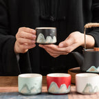 Hand-Painted Chinese Tea Set with Gift Box – Traditional Ceramic Teaware for Tea Lovers-3