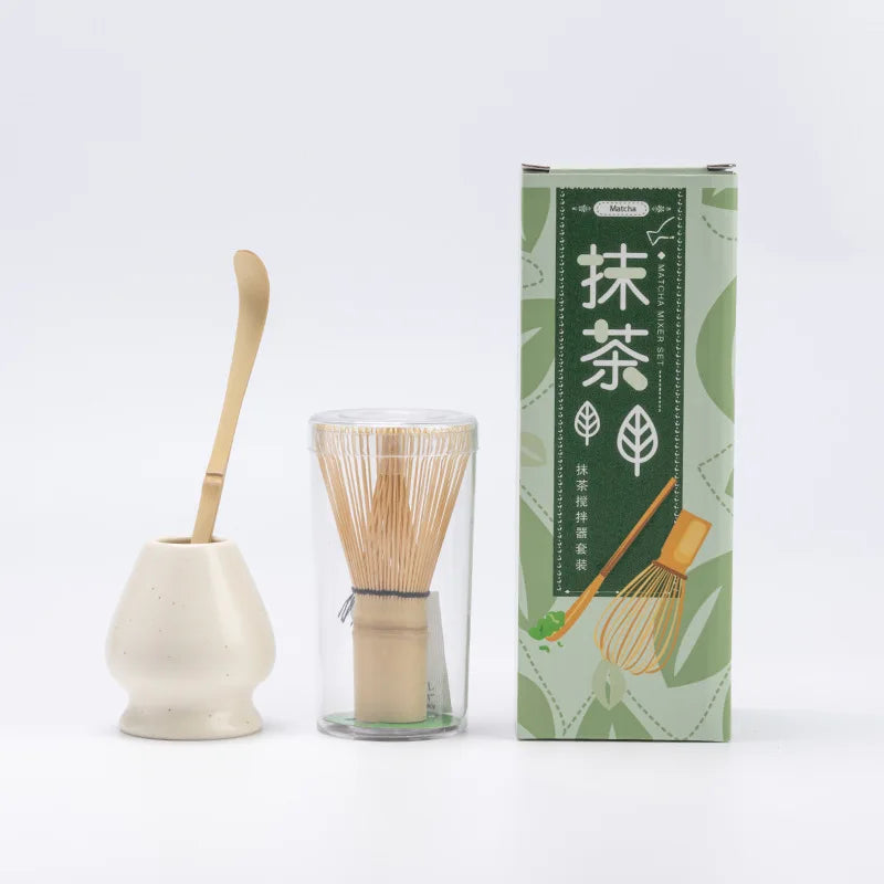 Variant image for Bamboo Matcha Whisk Set with Traditional Scoop – 3-Piece Tea Ceremony Tools-6