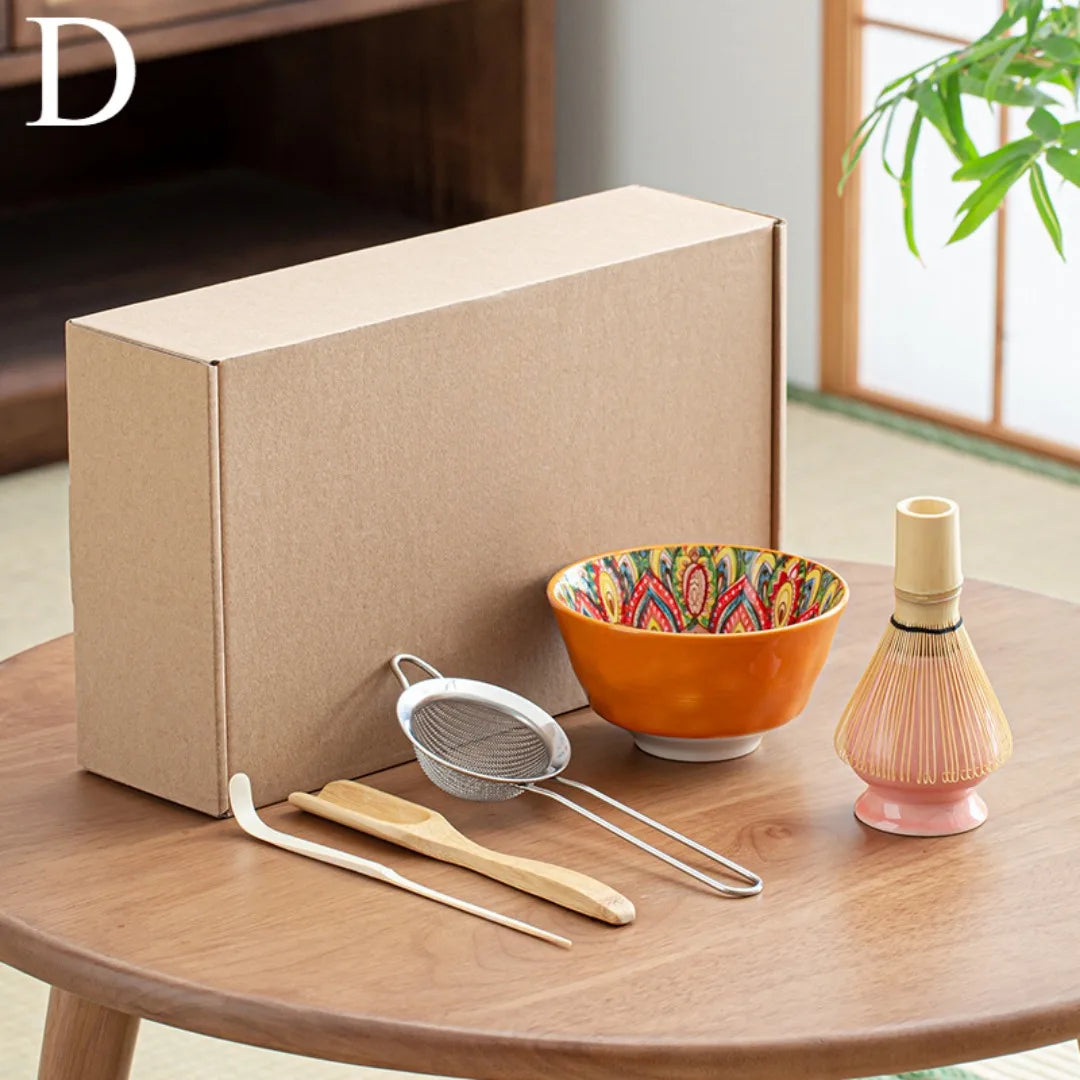 Variant image for Japanese 6-Piece Matcha Set with Bowl and Whisk – Luxury Matcha Tea Set for Perfect Preparation and Gifting-3