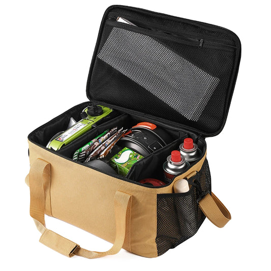 Large Capacity Water-Resistant Camping Gas Tank Storage Bag – Durable Oxford Cloth with Removable Partition and Inner Zipper Pocket-2