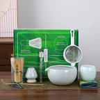 Complete Matcha Starter Kit – Japanese 10-Piece Ceremonial Matcha Set with Bowl, Whisk & Sifter