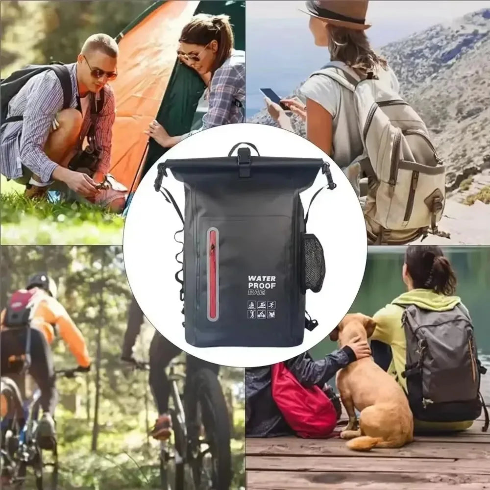 Waterproof 25L Travel Backpack with Adjustable Straps – Versatile Outdoor Dry Bag for Hiking and Adventure-3