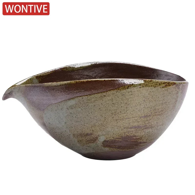 Japanese Handmade Coarse Pottery Matcha Bowl – 200ml Capacity for Traditional Tea Ceremony-2