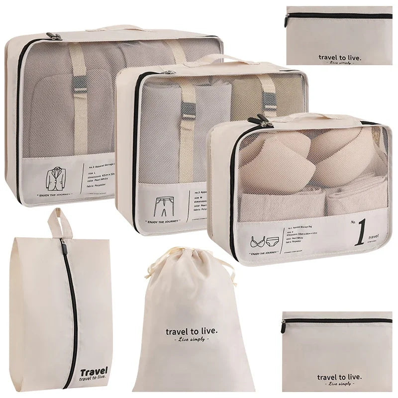 Variant image for Large Capacity Travel Organizer Set – 7 Packing Cubes for Travel, Durable Polyester Bags for Clothes and Cosmetics-1