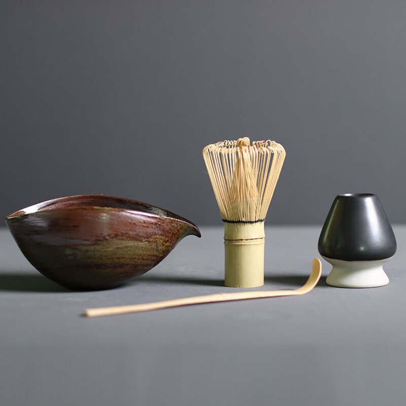 Matcha Set of Bamboo and Ceramic