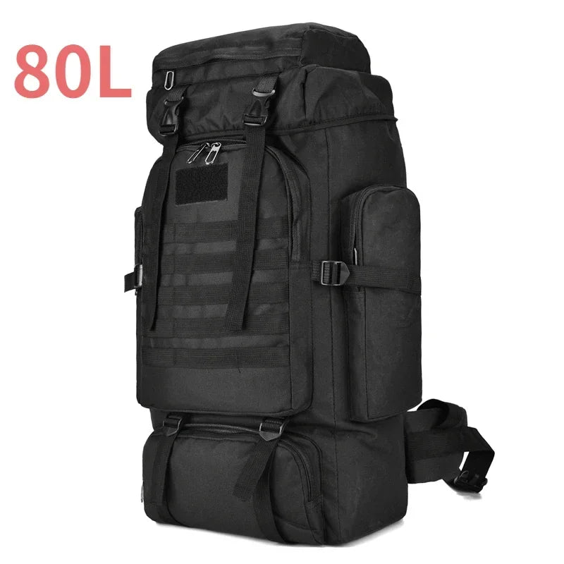 Variant image for Large Tactical Travel Backpack, Expandable 80L-100L, Waterproof Hiking and Camping Bag with High-Strength Buckles and Heavy-Duty Zippers-5