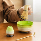 High-Quality Ceramic Matcha Set with Bamboo Whisk and Bowl – Perfect for Tea Ceremonies and Gifts-4