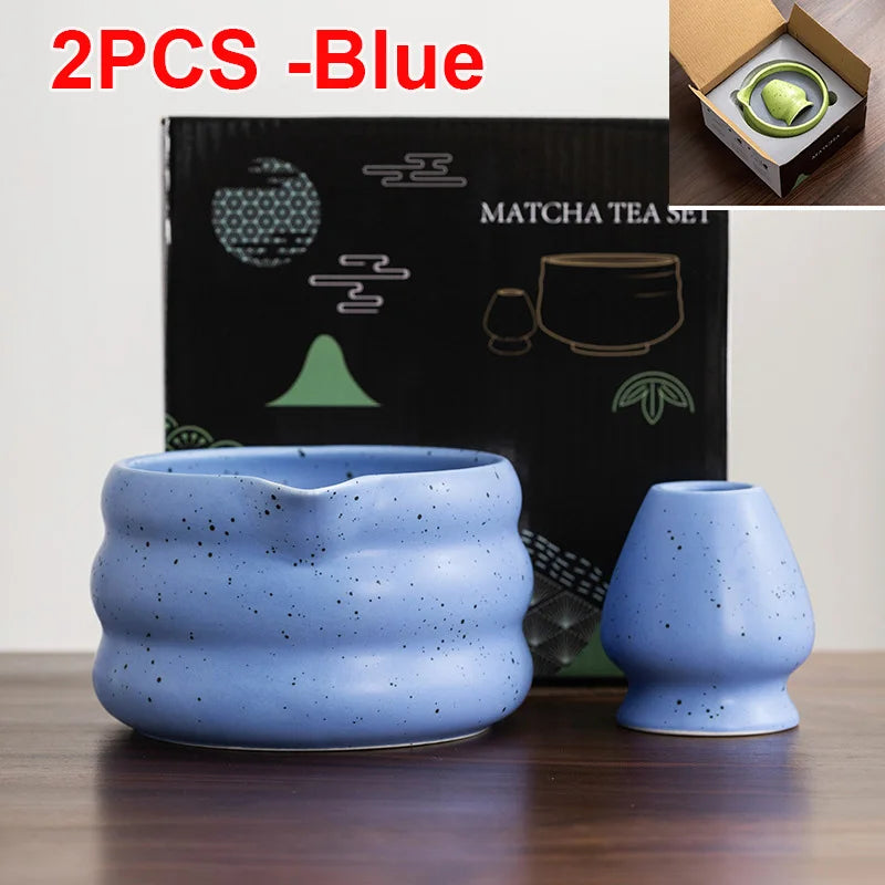 Variant image for Ceramic Matcha Bowl with Spout – Traditional Japanese Matcha Tea Bowl Set for Ceremonies, Includes Whisk Holder-10