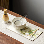 Bamboo and Ceramic Matcha Set – Traditional Japanese Tea Ceremony Kit with Whisk, Bowl & Accessories
