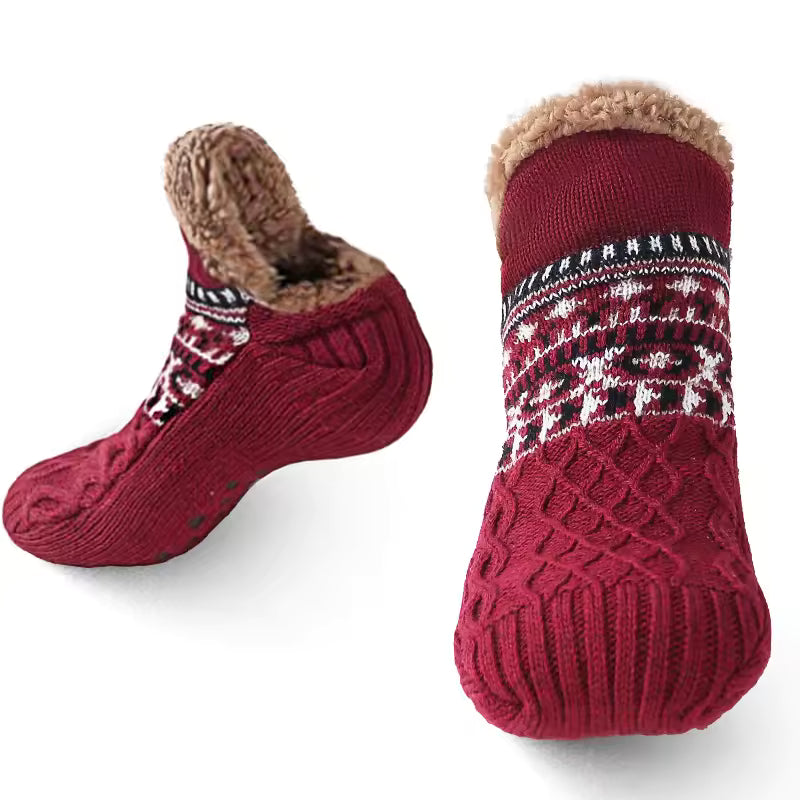 Warm Winter Non-Slip Grip Socks for Cozy Comfort and Stability