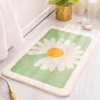 Variant image for Soft Thick Daisy Flowers Bath Mat Set – Non-Slip Bathroom Rugs for Comfort and Safety-9