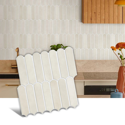3D Decorative Peel and Stick Shower Tiles - Matte Fish Scale Vinyl Tile Stickers for Bathroom, Water and Mold Resistant, 30cm x 30cm-1