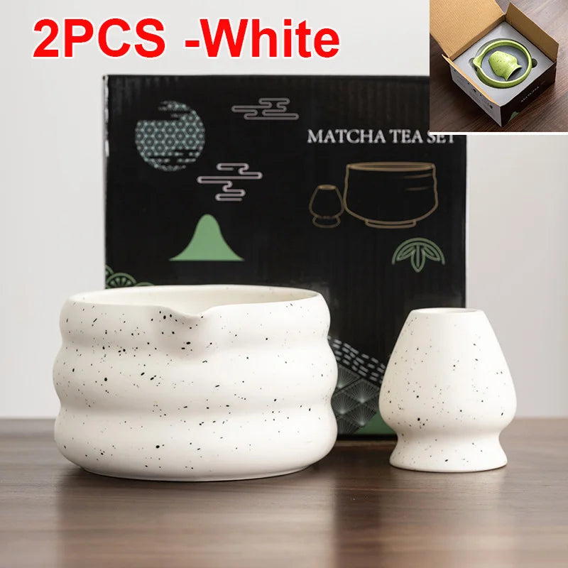 Variant image for Ceramic Matcha Bowl with Spout – Traditional Japanese Matcha Tea Bowl Set for Ceremonies, Includes Whisk Holder-17