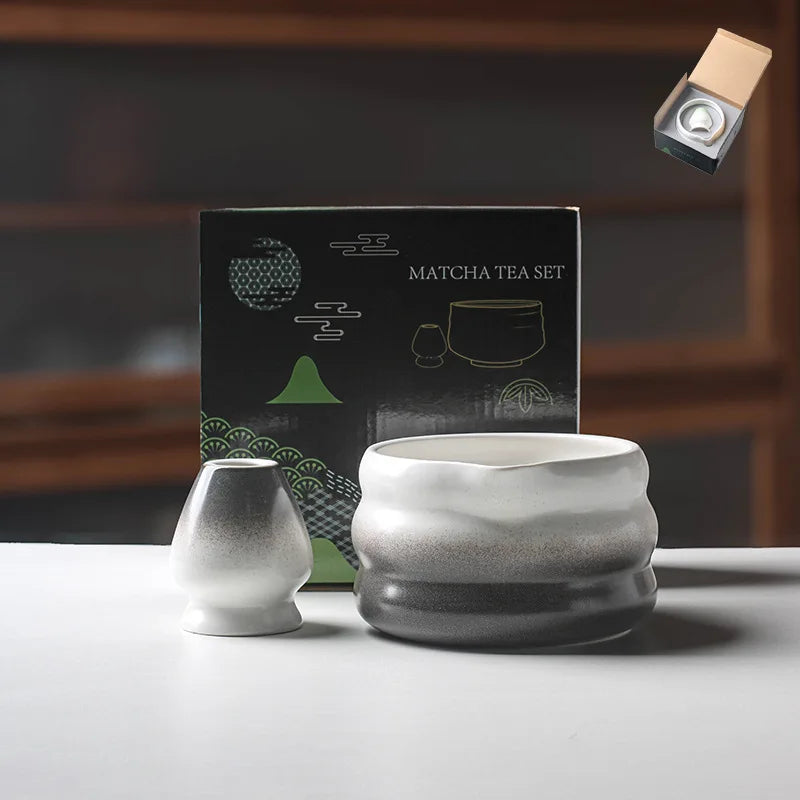 Variant image for Ceramic Matcha Bowl with Spout – Traditional Japanese Matcha Tea Bowl Set for Ceremonies, Includes Whisk Holder-7
