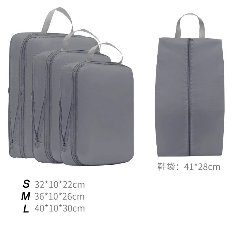 Variant image for 4-Piece Compression Packing Cubes Set for Travel – Water-Resistant Travel Cubes for Organized Luggage-4