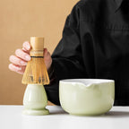 Traditional Japanese Matcha Bowl Set with Whisk Holder – Ceramic Tea Bowls for Ceremony and Gifts-5