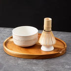 Japanese Matcha Whisk Set with Bowl, Sifter, Scoop, and Stand – Complete 6-Piece Tea Kit-4