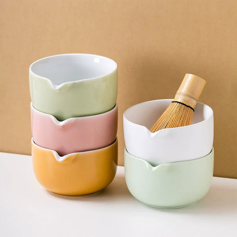 Traditional Japanese Matcha Bowl Set with Whisk Holder – Ceramic Tea Bowls for Ceremony and Gifts-1