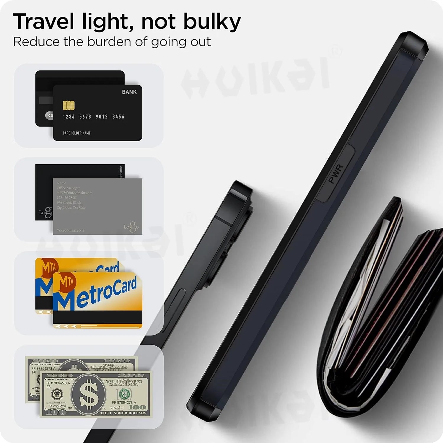 Slim iPhone 11 Case with Integrated Card Holder – Durable Protection and Stylish Design for iPhone 11 and Newer Models-5