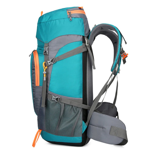 65L Water-Resistant Hiking Backpack with Rain Cover – Durable Camping Gear for Outdoor Adventures and Hiking Trips-2