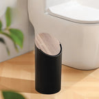 Elegant Maple Wood Trash Can with Odor Control – Enhance Your Home's Cleanliness