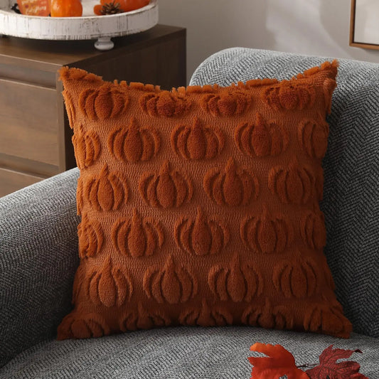 Soft Faux Fur Pillowcase for Cozy Autumn Decoration