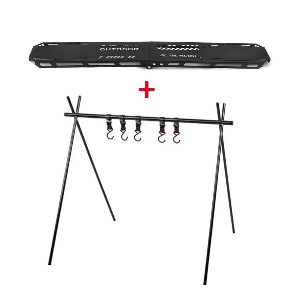 Variant image for Foldable Camping Tripod Top Plate with Hanging Hole – Durable High Strength Gear for BBQs, Picnics, and Hiking Essentials-2