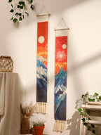 Handmade Macrame Wall Tapestry – Boho Sunset and Sunrise Wall Art Decor for Living Room-2