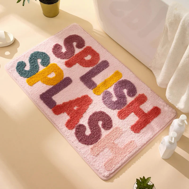 Variant image for Soft Microfiber Non-Slip Bath Mat for Kids – Absorbent and Machine Washable Bathroom Rug in Colorful Designs-1