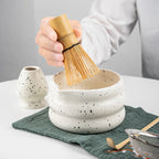 7-Piece Matcha Set with Bamboo Whisk, Scoop, and Ceramic Accessories - Perfect Matcha Tea Making Kit-4