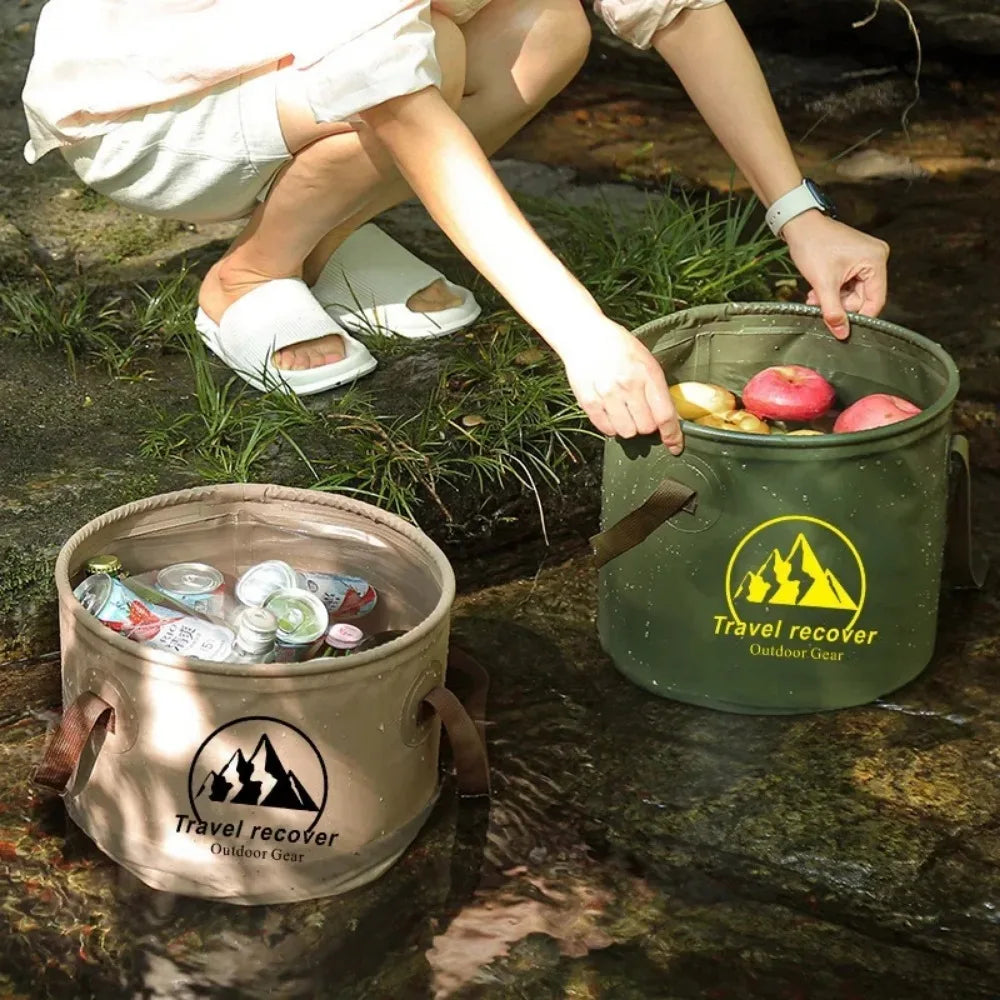 Portable Foldable Water Sink Bucket – 20L Capacity for Camping, Hiking, and Outdoor Activities-4