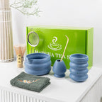 7-Piece Matcha Set with Bamboo Whisk, Scoop, and Ceramic Accessories - Perfect Matcha Tea Making Kit