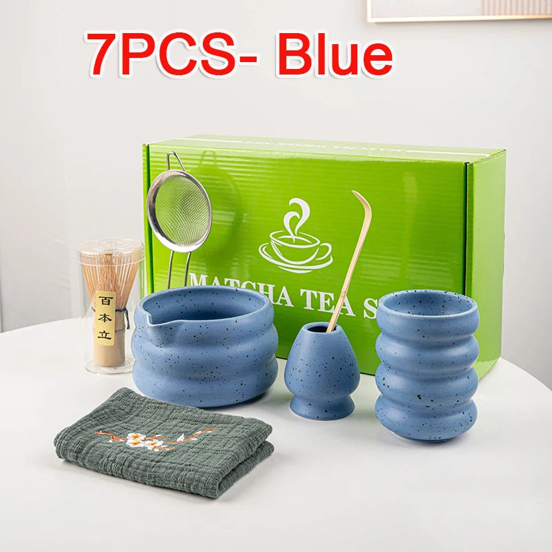 Variant image for 7-Piece Matcha Set with Bamboo Whisk, Scoop, and Ceramic Accessories - Perfect Matcha Tea Making Kit-3
