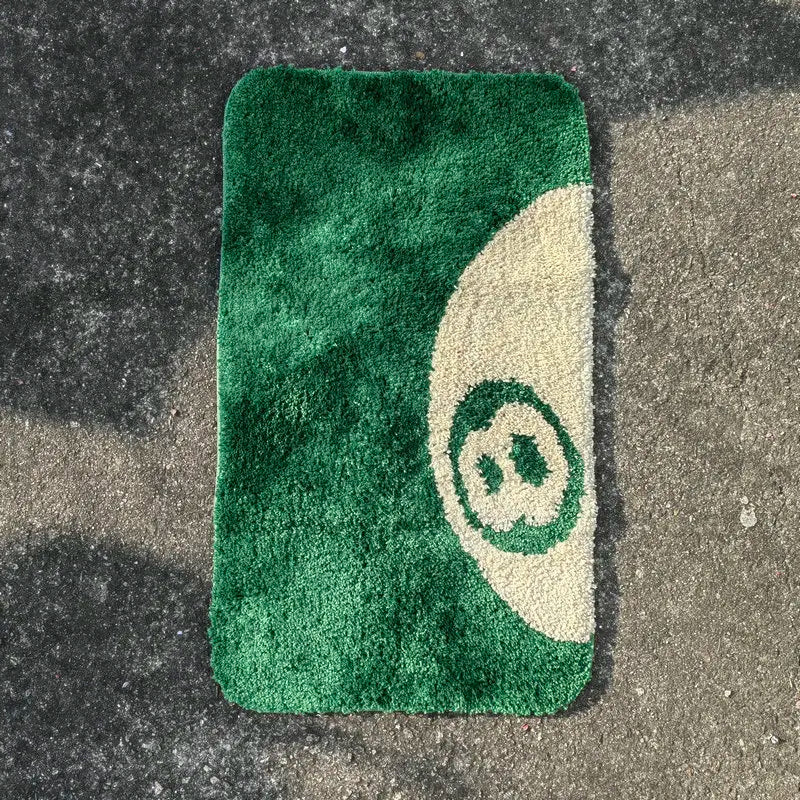 Non-Slip Green 8 Ball Bath Mat – Plush Bathroom Rug for Living Room and Bedroom – Soft, Absorbent, and Safe-2