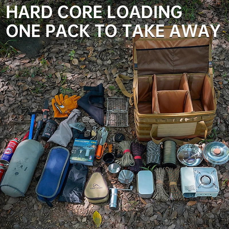 Large Capacity 60L Waterproof Tool Storage Box – Multi-Functional Picnic and Cookware Organizer for Outdoor Use-4