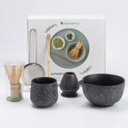 Matcha Bowl Set with 100-Prong Bamboo Whisk and Tea Ceremony Tools – 6-Piece Set-3