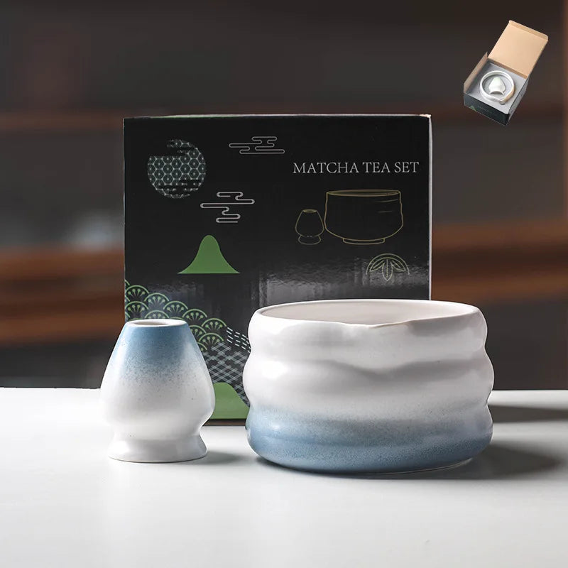 Variant image for Ceramic Matcha Bowl with Spout – Traditional Japanese Matcha Tea Bowl Set for Ceremonies, Includes Whisk Holder-21