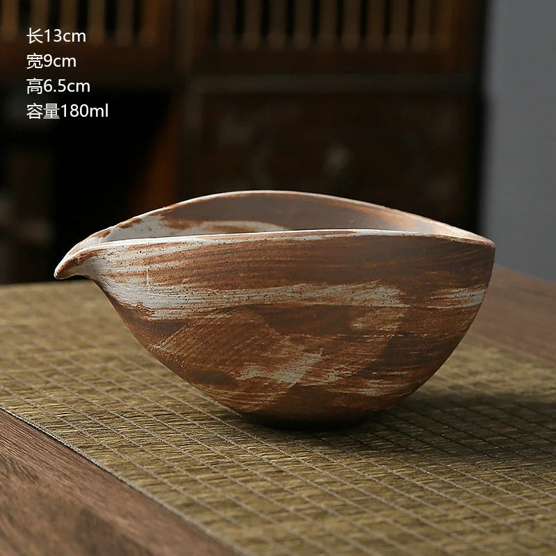 Variant image for Japanese Handmade Coarse Pottery Matcha Bowl – 200ml Capacity for Traditional Tea Ceremony-2