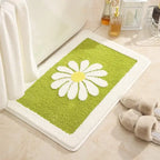 Variant image for Soft Thick Daisy Flowers Bath Mat Set – Non-Slip Bathroom Rugs for Comfort and Safety-2