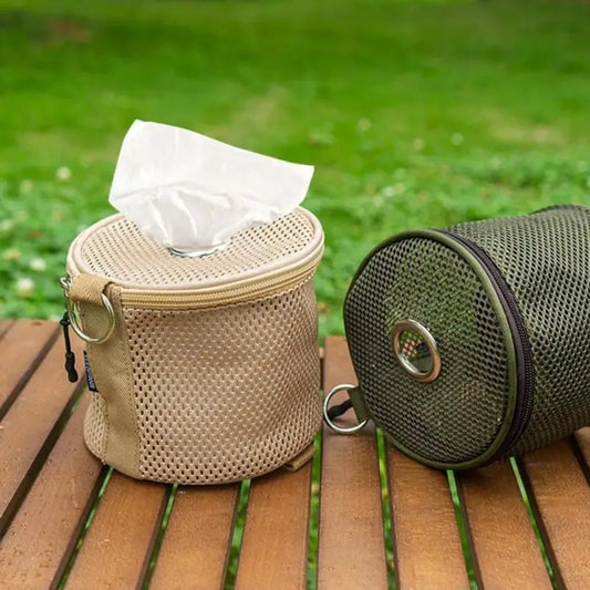 Portable Camping Toilet Paper Holder – Durable Mesh and Oxford Fabric Accessory for Convenient Outdoor Use-2
