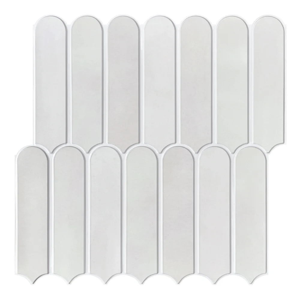 Variant image for 3D Decorative Peel and Stick Shower Tiles - Matte Fish Scale Vinyl Tile Stickers for Bathroom, Water and Mold Resistant, 30cm x 30cm-7