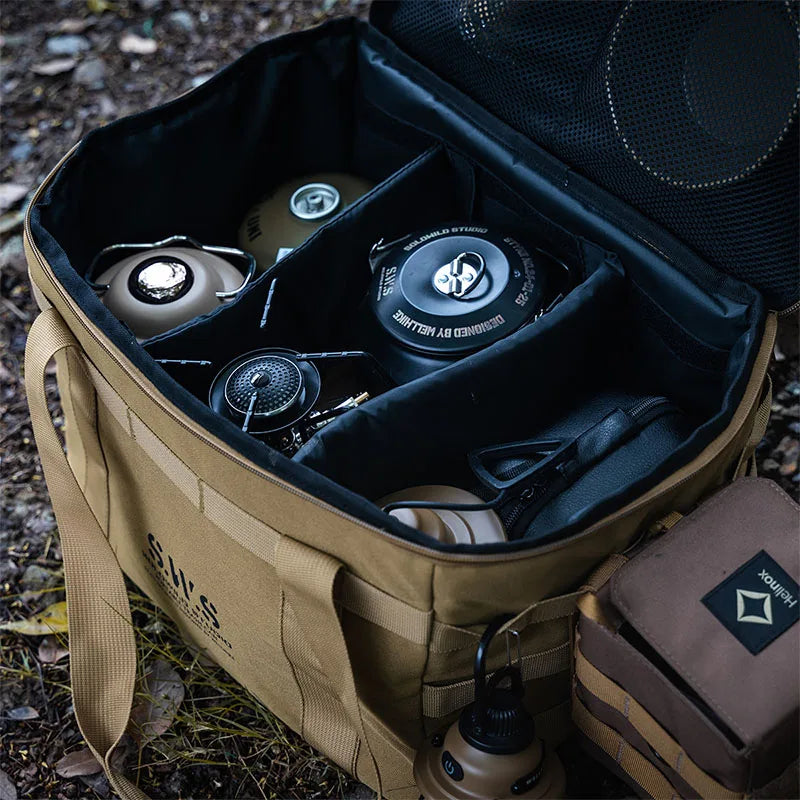 25L Waterproof Insulated Camping Tote with Divided Design – Foldable Outdoor Organizer for Gear and Essentials-3