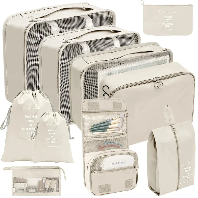 Travel Organizer Packing Cubes Set – 7 to 10 Lightweight Travel Cubes for Clothes Storage and Easy Organization-1