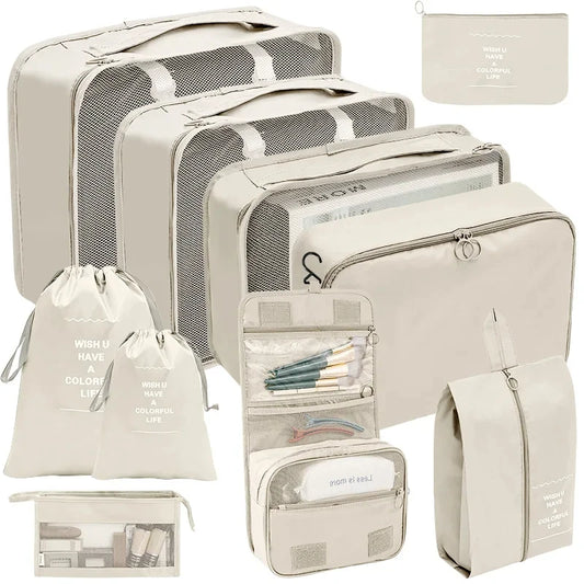 Travel Organizer Packing Cubes Set – 7 to 10 Lightweight Travel Cubes for Clothes Storage and Easy Organization-1
